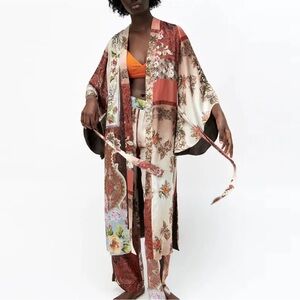 Zara Floral Patchwork Kimono
